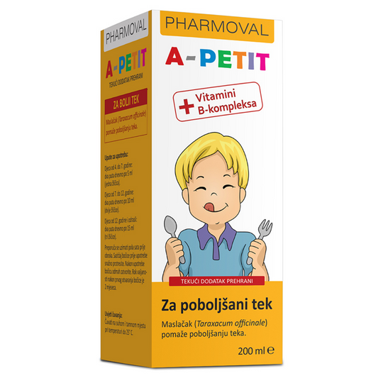 Moj webshop | Pharmoval A-Petit za Poboljšanje Apetita za Djecu i Odrasle 200 ml.