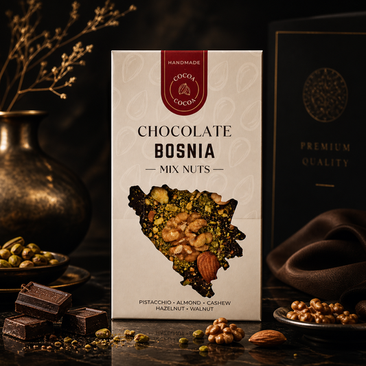 Chocolate Bosnia Signature Premium Mix Nuts Delicija  Ručno Rađena Čokolada