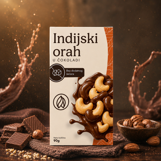 Indijski Orah U Čokoladi Bez Dodatnog Šećera