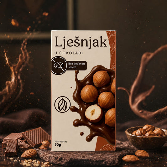 Lješnjak U Čokoladi Bez Dodanog Šećera