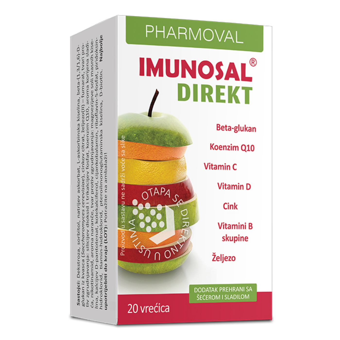 Moj webshop | Pharmoval Imunosal Direkt za Imunitet i Energiju 20 vrečica